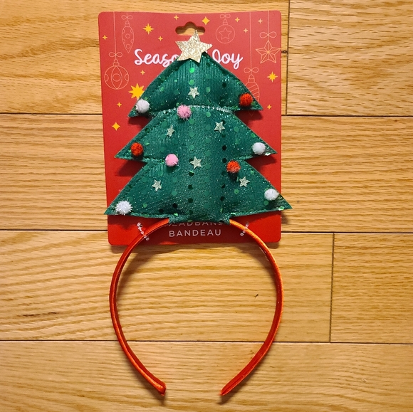 Season of Joy Headband Bundle, Reindeer, Candy Canes, and Christmas Tree - Picture 5 of 6
